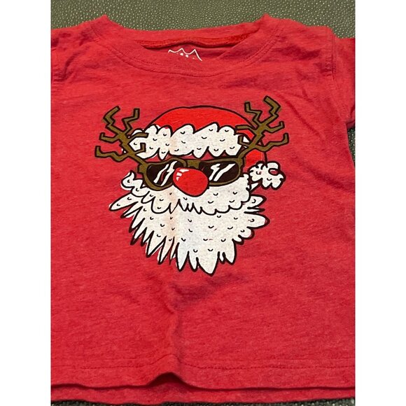 Wes & Willy Santa With Sunglasses Long Sleeve Tee 6M EUC - Picture 2 of 3